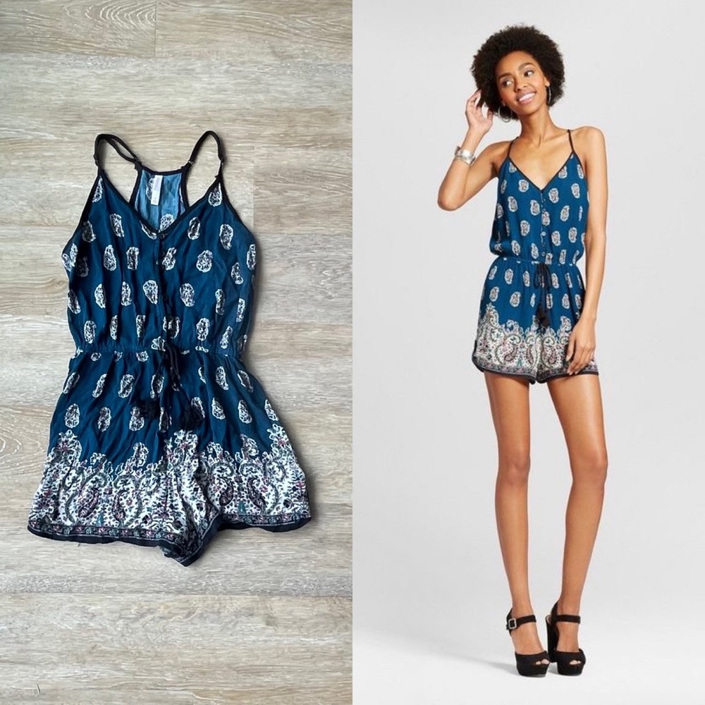 Xhilaration Button Front Romper
